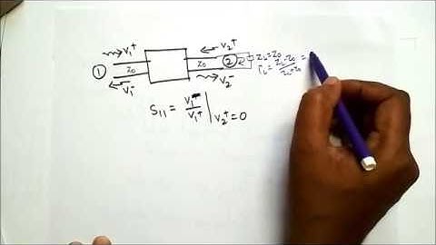 S Parameters and problem solving for N-port Microwave network by Dr. Niraj Kumar VIT Chennai