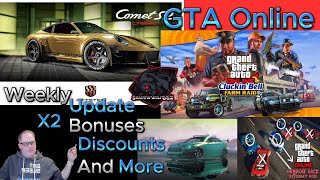 Weekly Update for GTA Online: X2 Money Discounts and more