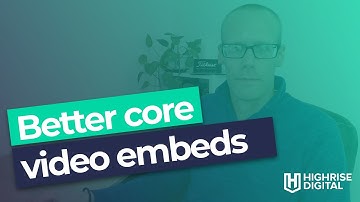 Better core video embeds for WordPress