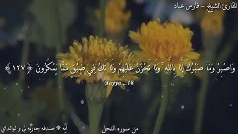 -{واصبر وما صبرك إلا بالله}-بصوت فارس عباد🍂حالات واتس اب🍃حالات دينية🍂مقاطع قران قصيرة🍃تلاوة خاشعة