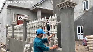 Construction Techniques And Installation Of Fences With Prefabricated Concrete Bars At Home