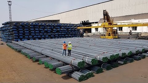 How Steel Rebar Is Made. Full Documentary Of Modern Heavy Industry. Heavy Machinery And Equipment