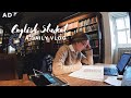 English masters student study vlog