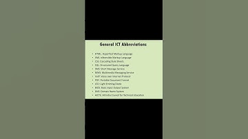 ICT Abbreviations and Terminology |Ugcnet |Paper1