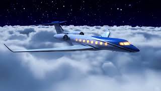 Fall Asleep Above the Clouds in Private Jet   Airplane White Noise