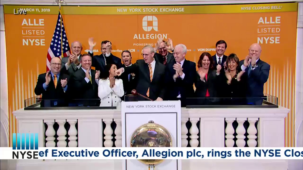 ALLEGION PLC RINGS THE NYSE CLOSING BELL®