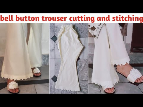 Bell Bottom Trouser Cutting And Stitching  Bell Bottom Pant Making By  Alisha Designing  YouTube