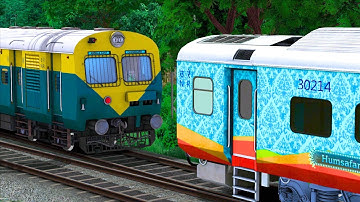 LHB HUMSAFAR COUPLING ICF MEMU | BUMPY RAILROAD | RAILWORKS | TRAIN SIMULATOR 2022 | RAILROAD