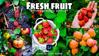 Lightroom preset free download | color grading fruit preset Lightroom mobile tutorial photo editing screenshot 1