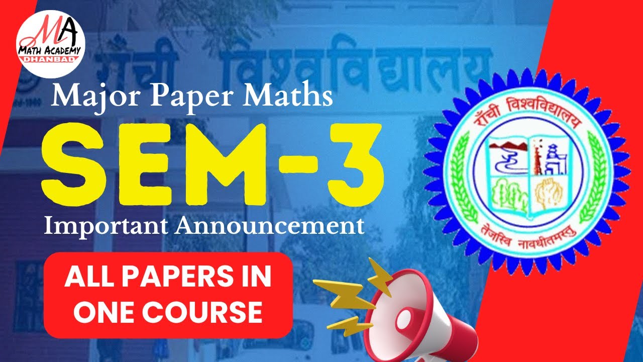 Maths major sem 3 2022 26 full course according to fyugp at dma