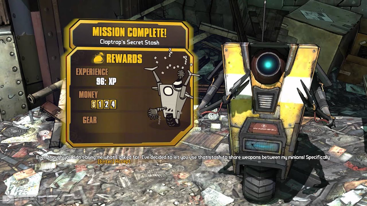 Borderlands 2 - Claptrap's Super Secret Stash - ft. TTB - YouTube
