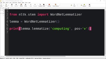 Processamento de Linguagem Natural Python com NLTK #10 - Lemmatize palavras com NLTK
