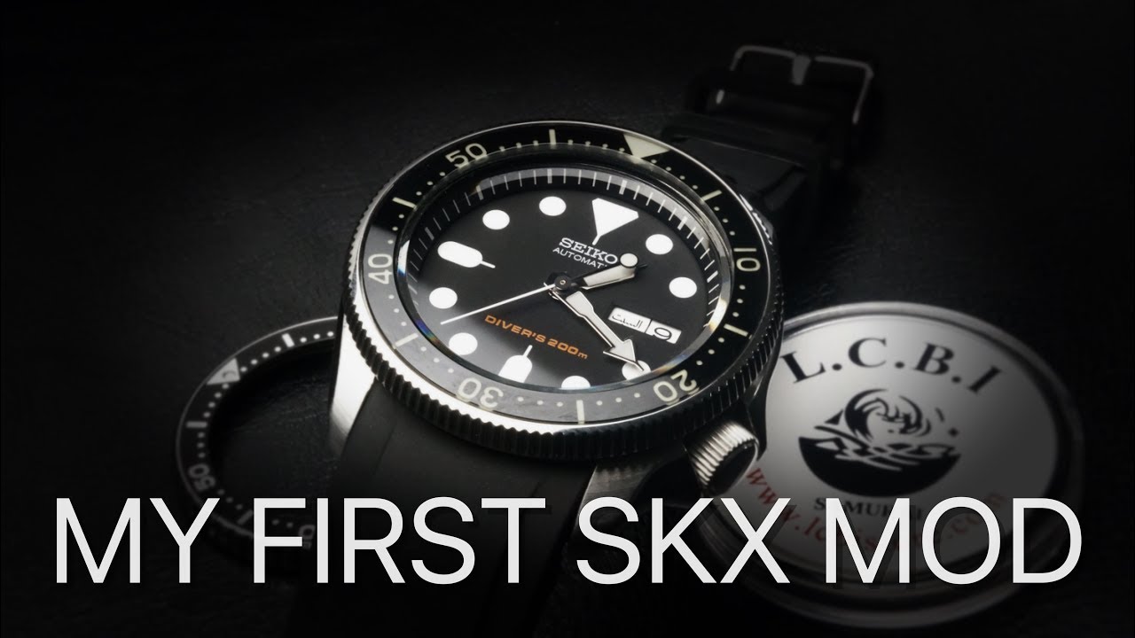 My First SKX Mod Attempt! LCBI Coin Edge and Sapphire Insert Install -  YouTube