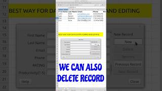 A much faster way for data entry and editing #libreoffice #linux #tipsandtricks