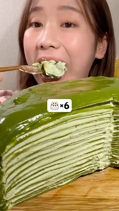 crepe cake😋 MIYU ASMR #asmr #asmreating #asmrfood #mukbang #miyuasmr