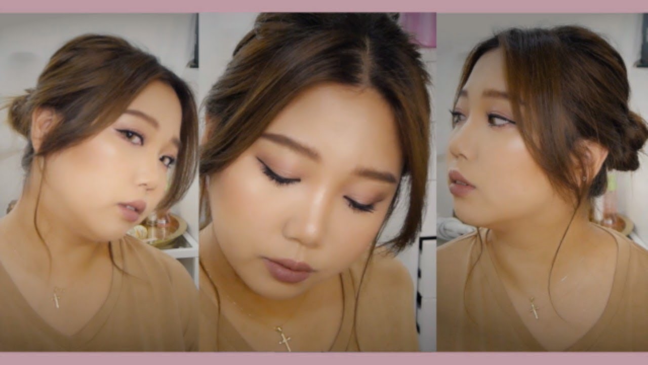 くすみ大人ピンクメイク