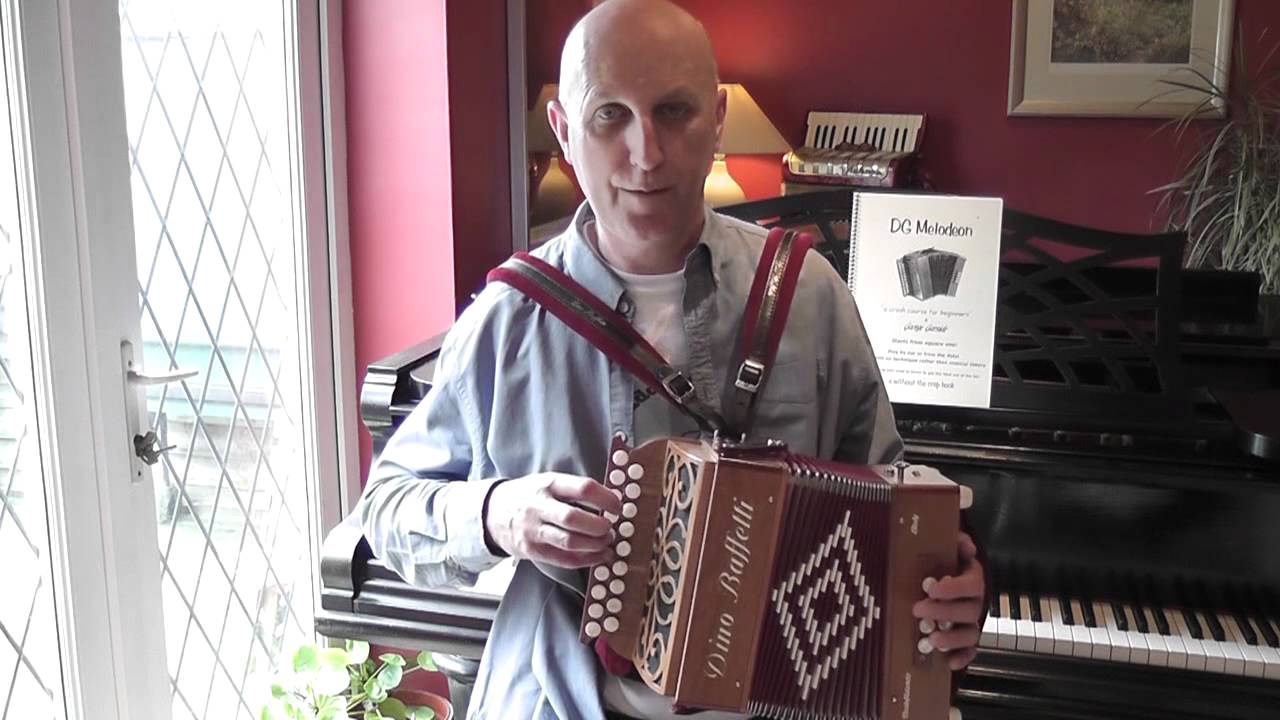 Very easy lessons for the melodeon - Lesson 3 - The D major scale