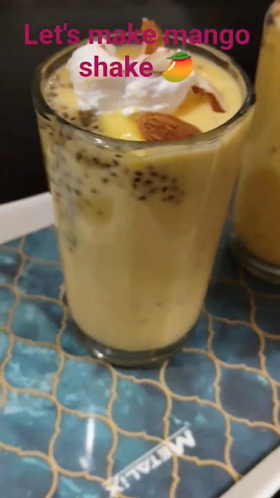 yuzai cloud kitchen 2025/🥭 mango milk shake #mangorecipe #mangojuice