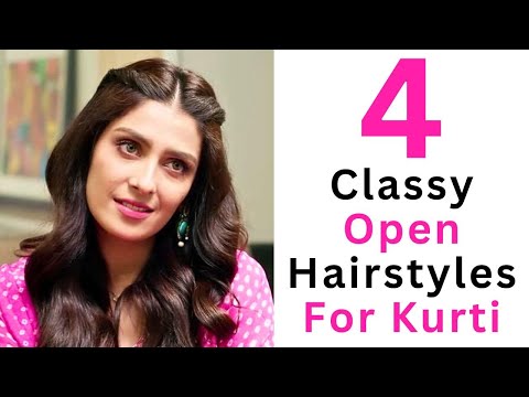 4 Open Heatless Hairstyles Best For Kurti In Less Than 1min|Easy & Simpl...  | Bridal hairstyles with braids, Open hairstyles, Heatless hairstyles