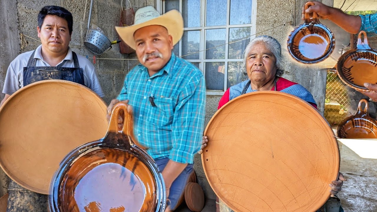 SARTENES, COMALES, TODAS LAS CAZUELAS ARTESANALES, ASÍ SE HACEN/SAN ISIDRO ZAUTLA PUEBLA/ARTESANÍAS