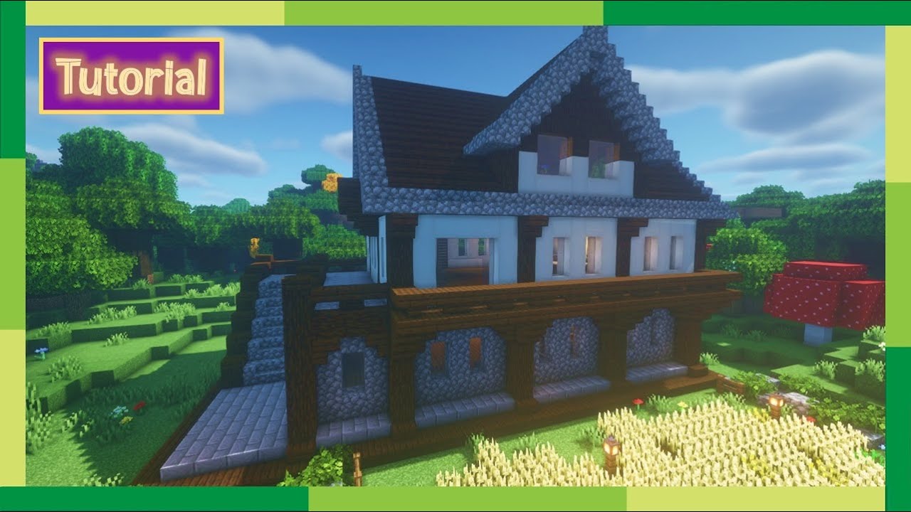 Minecraft Tutorial | How to Build a Medieval House - YouTube