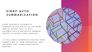 EIGRP Auto Summarization