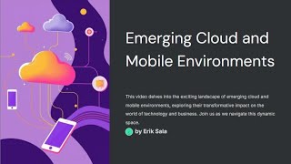 08 Emerging Cloud And Mobile Environments