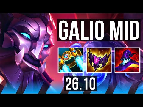 GALIO vs VLADIMIR (MID) | Good KDA: 14/1/17, 40K damage, Stormraider's Surge | EUW Master | 26.10