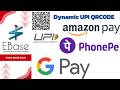 How to set Dynamic UPI QR-CODE/Scanner to Receive Payment in EBase Barcode Billing Software