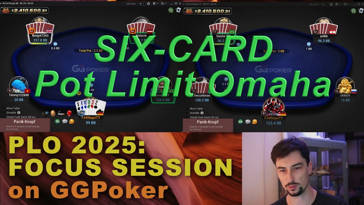 SIX-CARD PLO - Another Focused PLO6 Session | GG Poker: Pot Limit Omaha ...