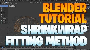 Blender beginner series No. 109 - Shrinkwrap fitting method