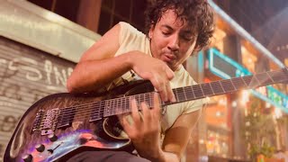 Crazy Train - Damian Salazar - Ozzy Osbourne - Crazy Guitarrist - ON THE STREET - Cover