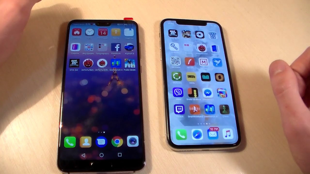 Iphone 7 plus huawei p20 pro