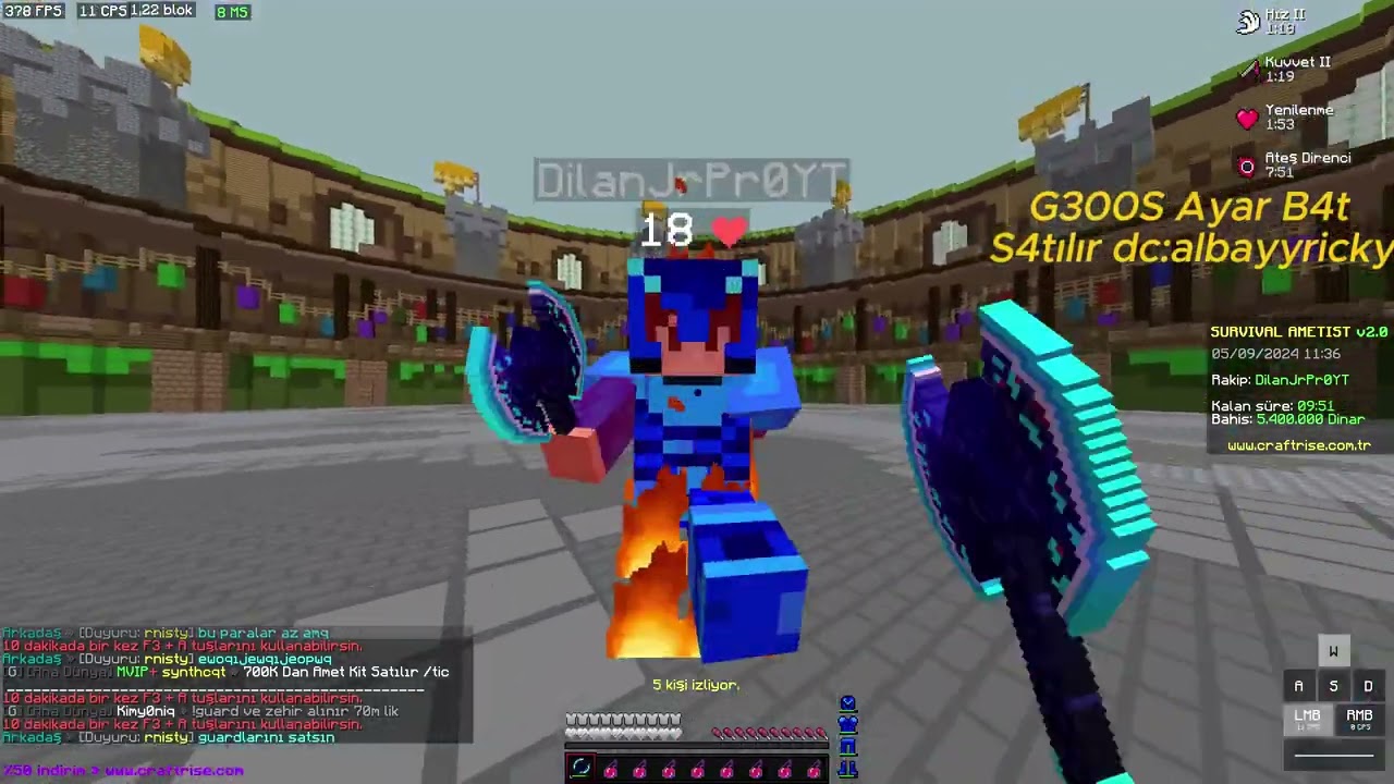 1m/3.m 4m 4.5m 4.3m 5m 5m 5.5M Hitine Duel Pvp///Kral v Kral Pvp///Duel Pvp /Şah Pvp //Ametist Pvp