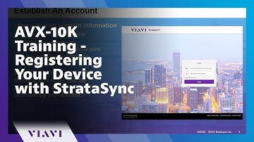 AVX-10K Training - Registering Your Device with StrataSync