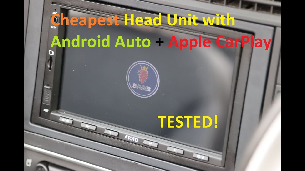 ATOTO F7G2A7SE Android Auto + Apple Carplay Head Unit tested in my Saab