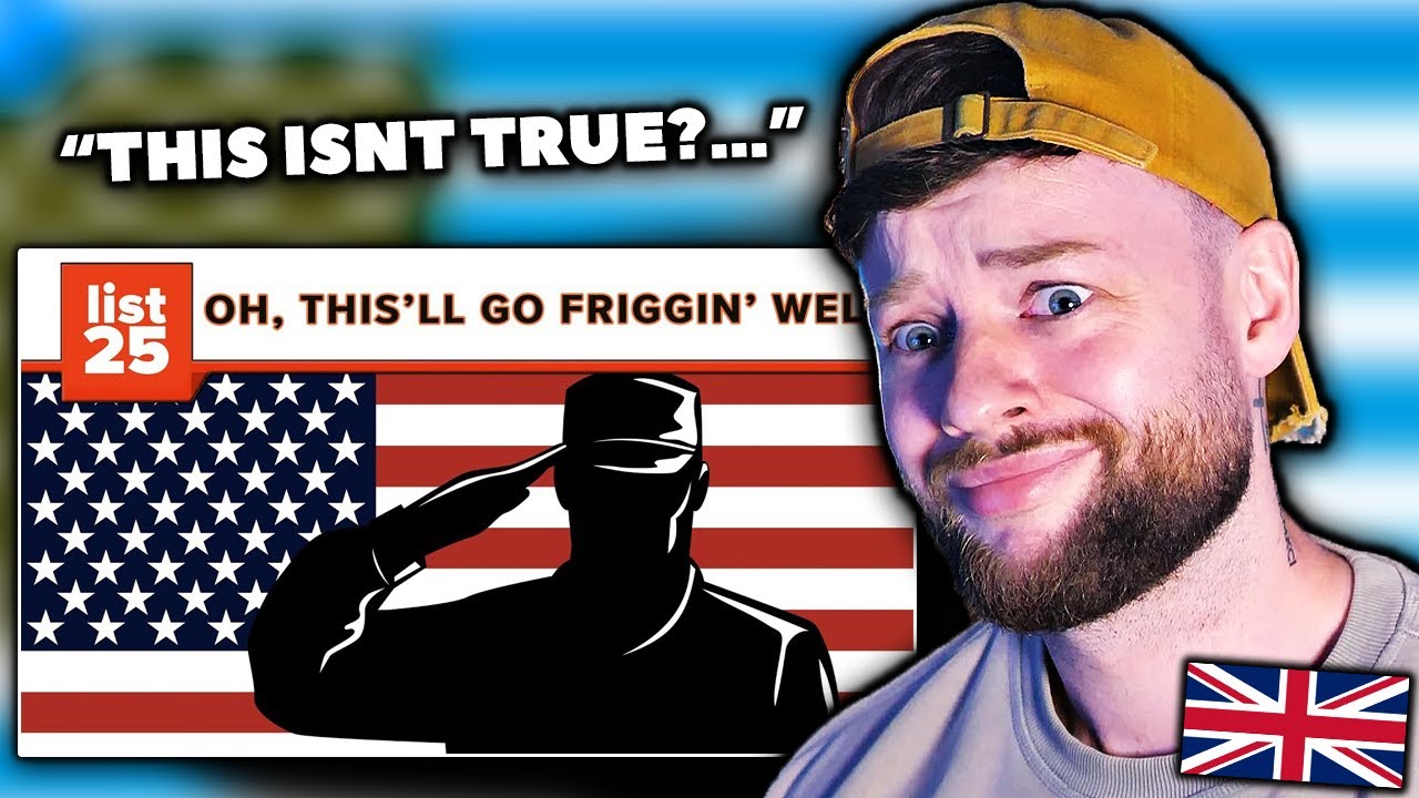SHOCKED BRITISH GUY Reacts to 25 Myths About America People Believe Are True..