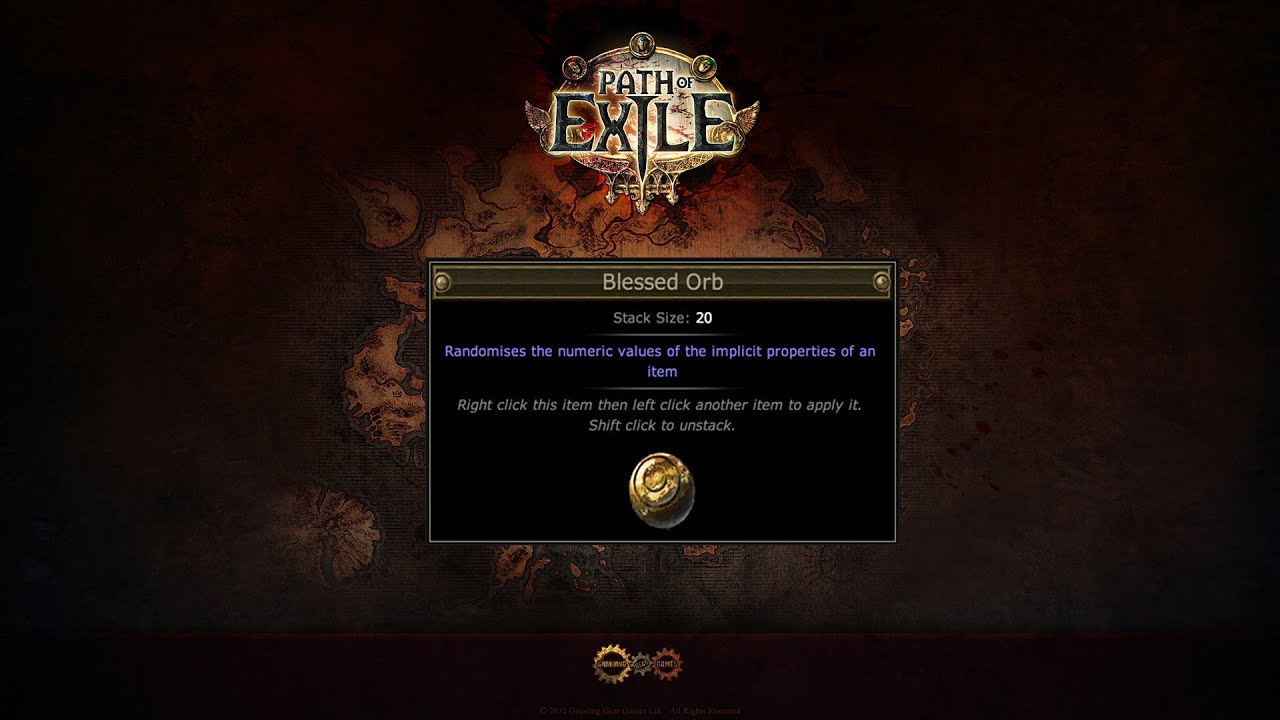 path of exile การใช blessed orb youtube