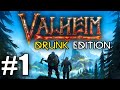 Building our FIRST base - Drunk Valheim #1