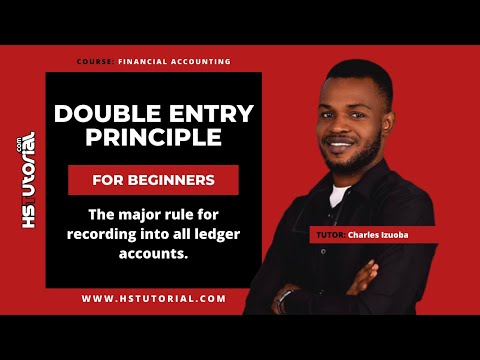 Double Entry Principle - How To Record A Transaction On The Debit and Credit Side Of The Account
