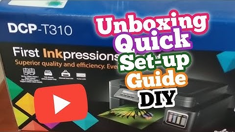 Brother DCP T310 Printer Unboxing, Set-up/Demo