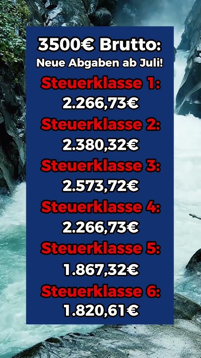 3500€ Brutto Diese neuen Abgaben kommen im Juli! YouTube
