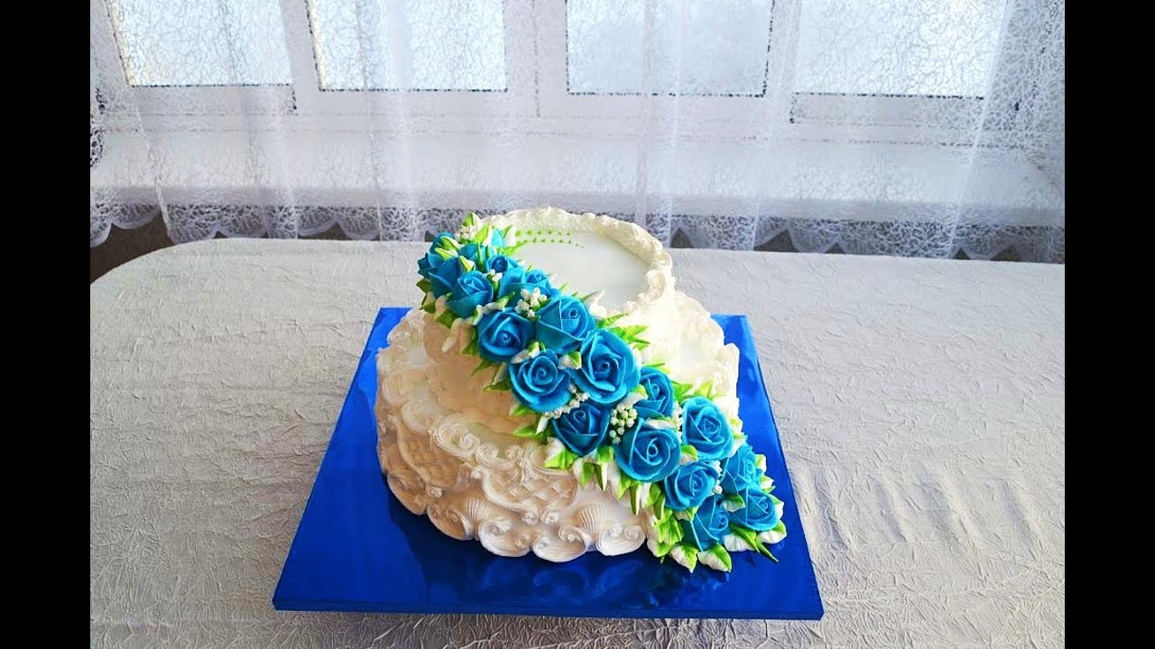 Свадебный торт Часть первая  Приготовление и нанесение на торт шоколадного ганаша