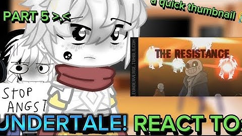 UNDERTALE REACTS TO: UNDERVERSE AMV!! // read the description // I