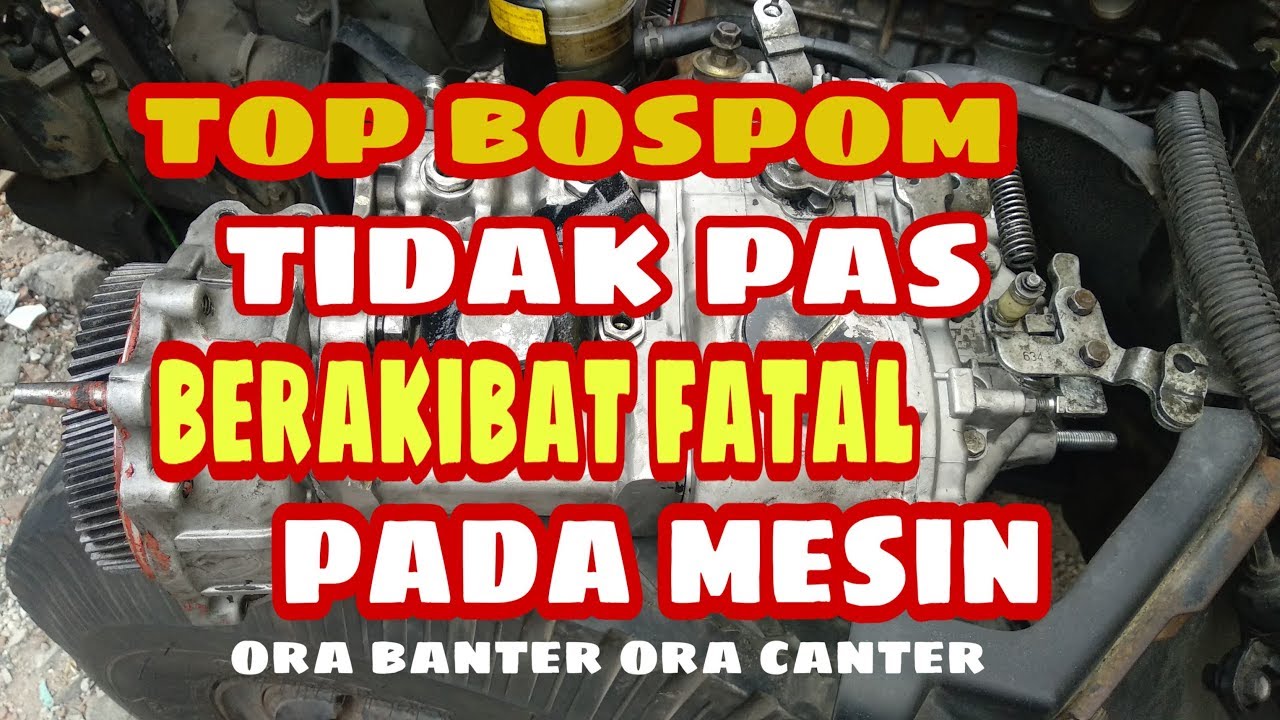 Cara pasang injection pump mitsubishi canter YouTube