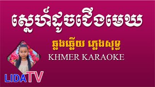 ស្នេហ៍ដូចជើងមេឃ ឆ្លងឆ្លើយ ភ្លេងសុទ្ធ - Sne Doch Jerng Mek Pleng Sot - Khmer Karaoke