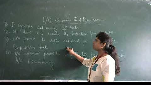 Lect -46 Input/Output Channels and Processors