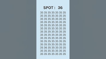 can you find 36  IN 5 seconds? #wordpuzzlegame #game #mathematics #mindbendingquiz #puzzle