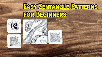 #Zentangle #2023多圖結合 - day 23 : Easy Zentangle Patterns for Beginners #hibred #mooka #printemps