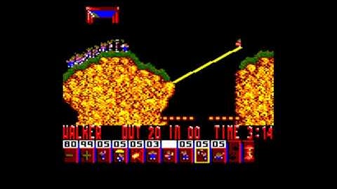 [AMSTRAD CPC] Lemmings - Longplay (Part 3 of 4 - TAXING Levels)